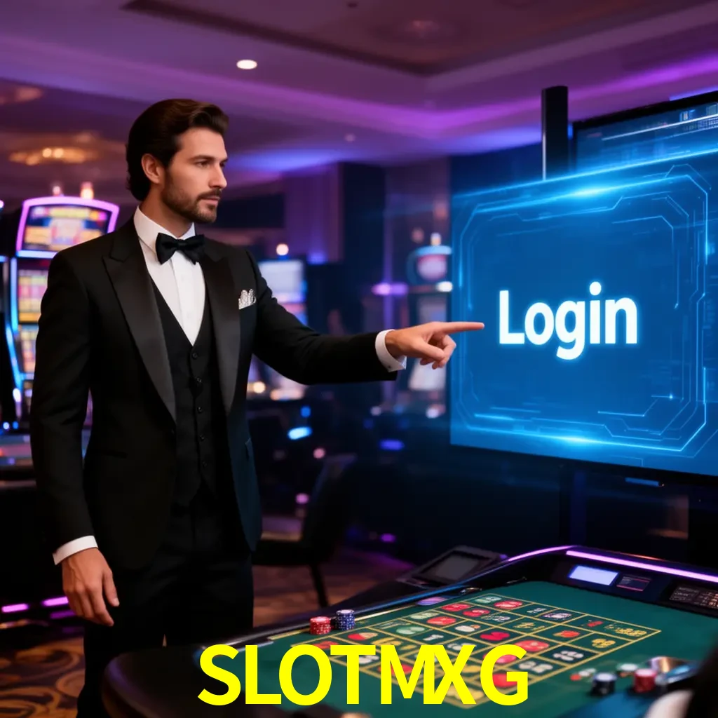 SLOTMXG Login - OTP, cuenta y soporte Pantalla SLOTMXG Login con OTP, contraseña, cuenta segura y soporte móvil